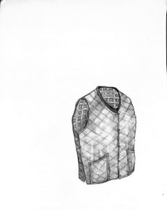 Quilted Hunting Vest Graphite Drawing