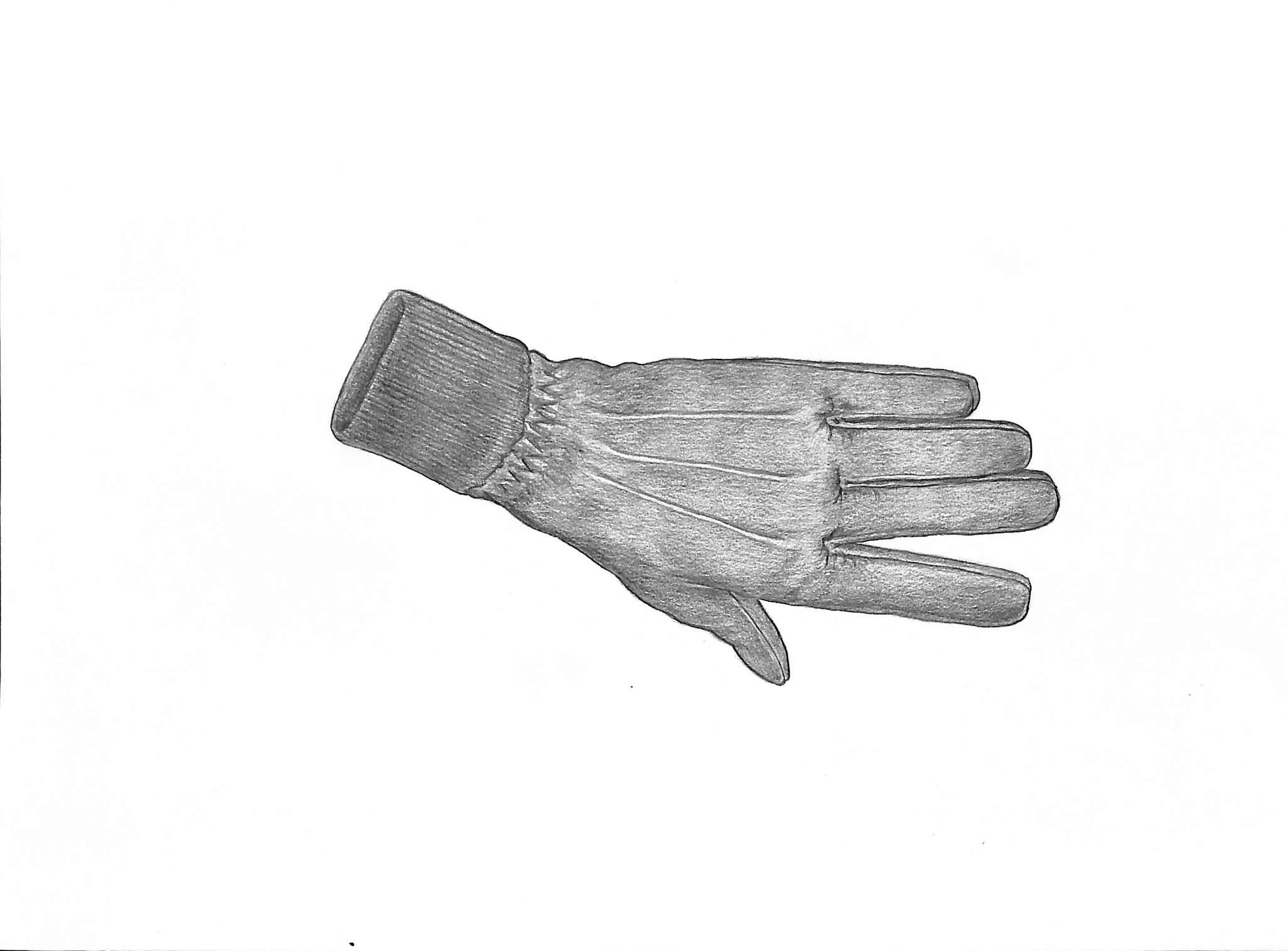 Winter Special Glove Graphite Drawing - Art by Unknown