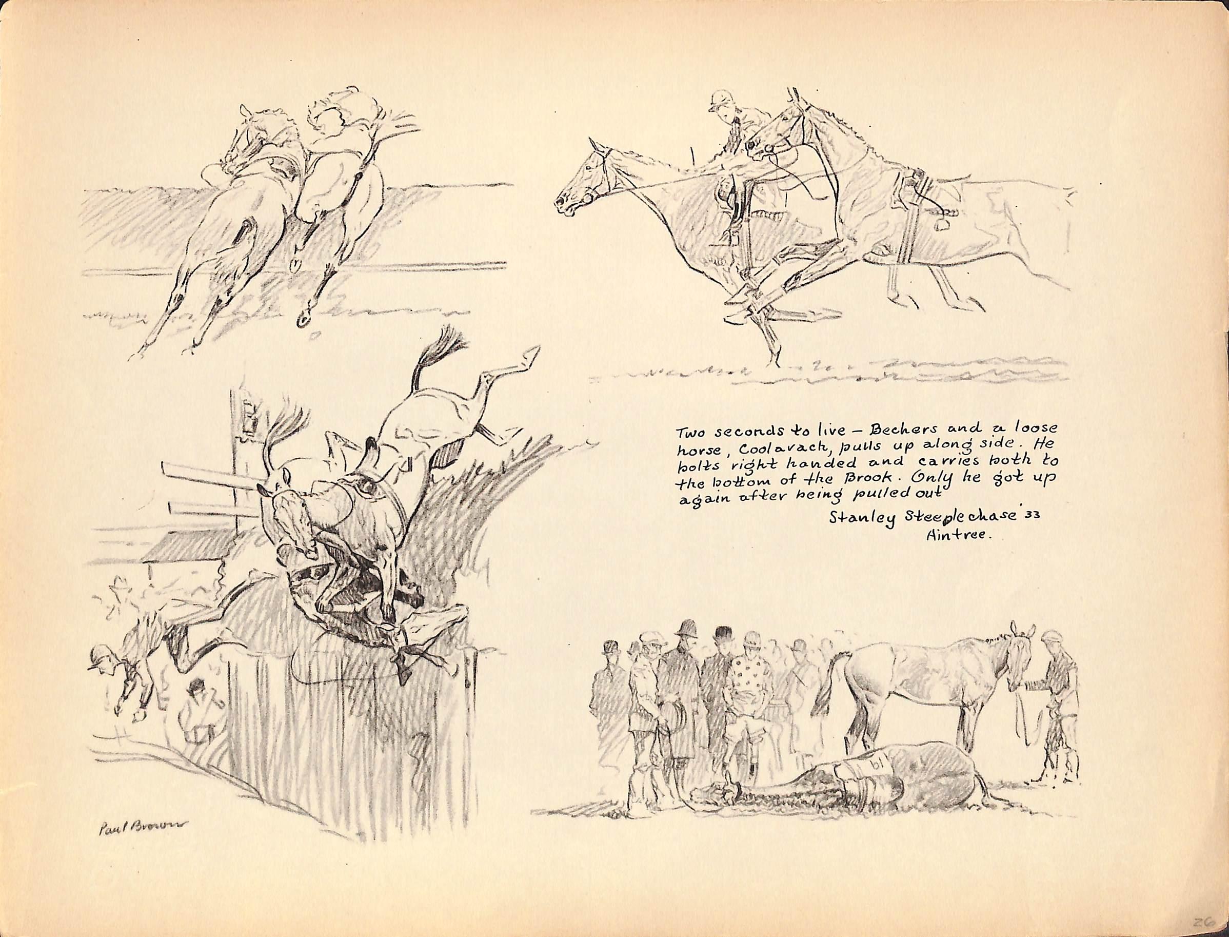 Two Seconds To Live Stanley Steeplechase '33 Aintree  - Art by Paul Desmond Brown