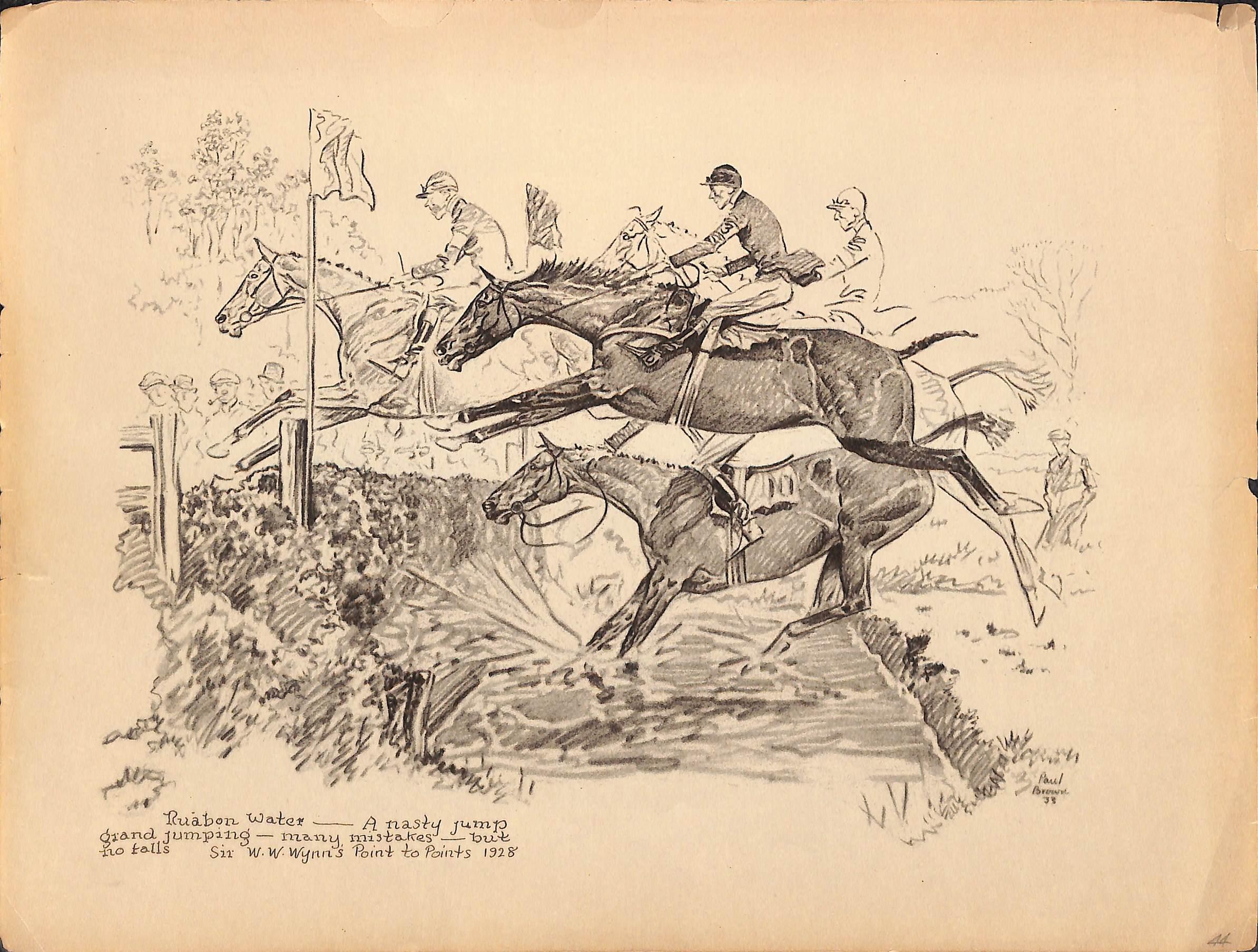 Ruabon Water - Un salto desagradable Sir W.W. Punto a Puntos de Wynn 1928