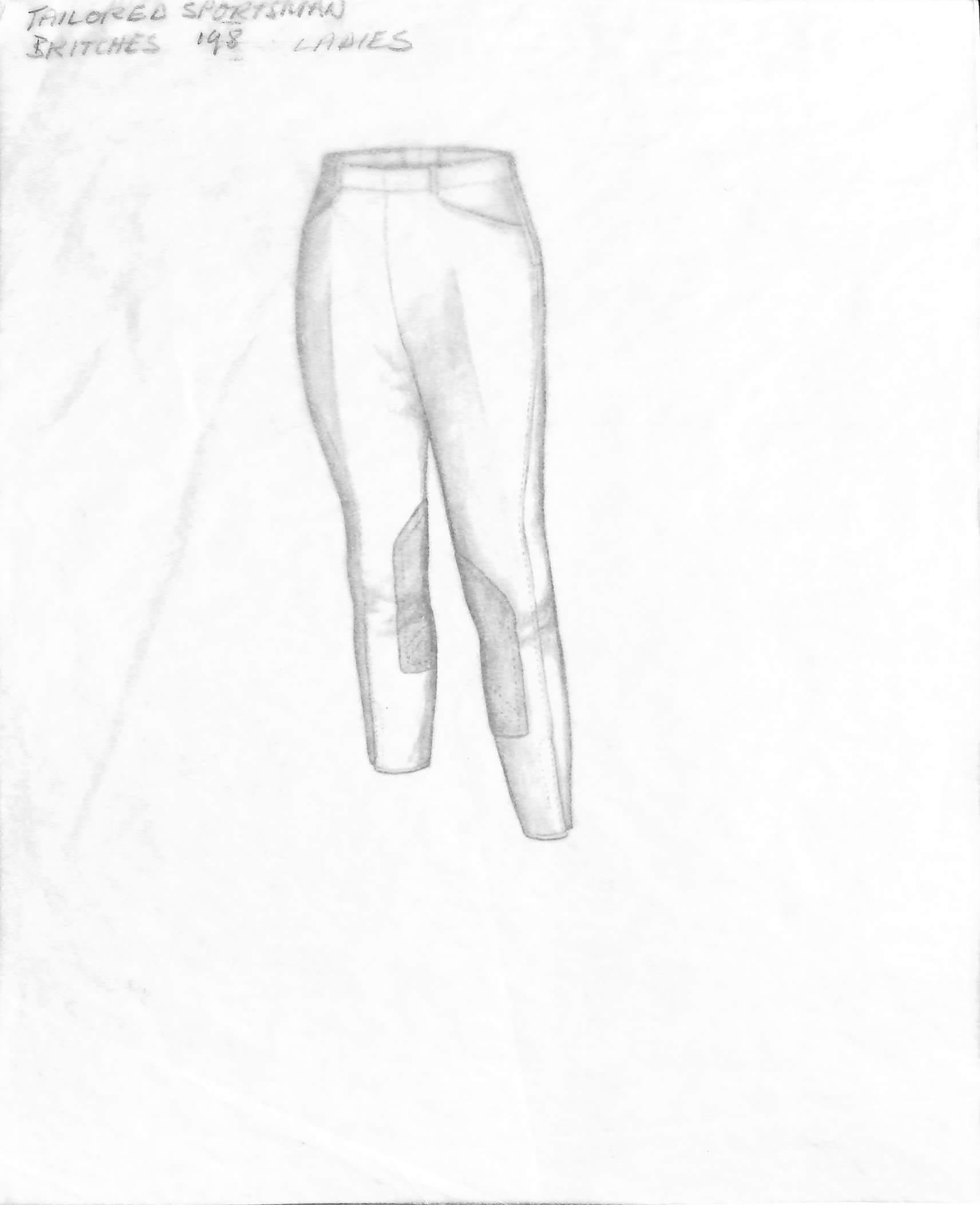 Tailored Sportsman Britches Graphite Drawing - Art by Unknown