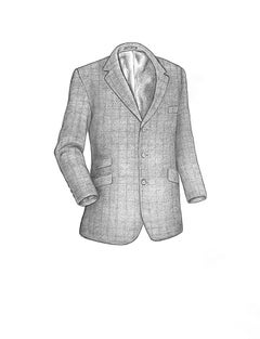 RJ Classics Men's Hacking Jacket 2002 Graphite Drawing