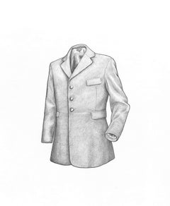 Abrigo de caza de caballero de peso ligero "rosa" 2000 Dibujo de grafito
