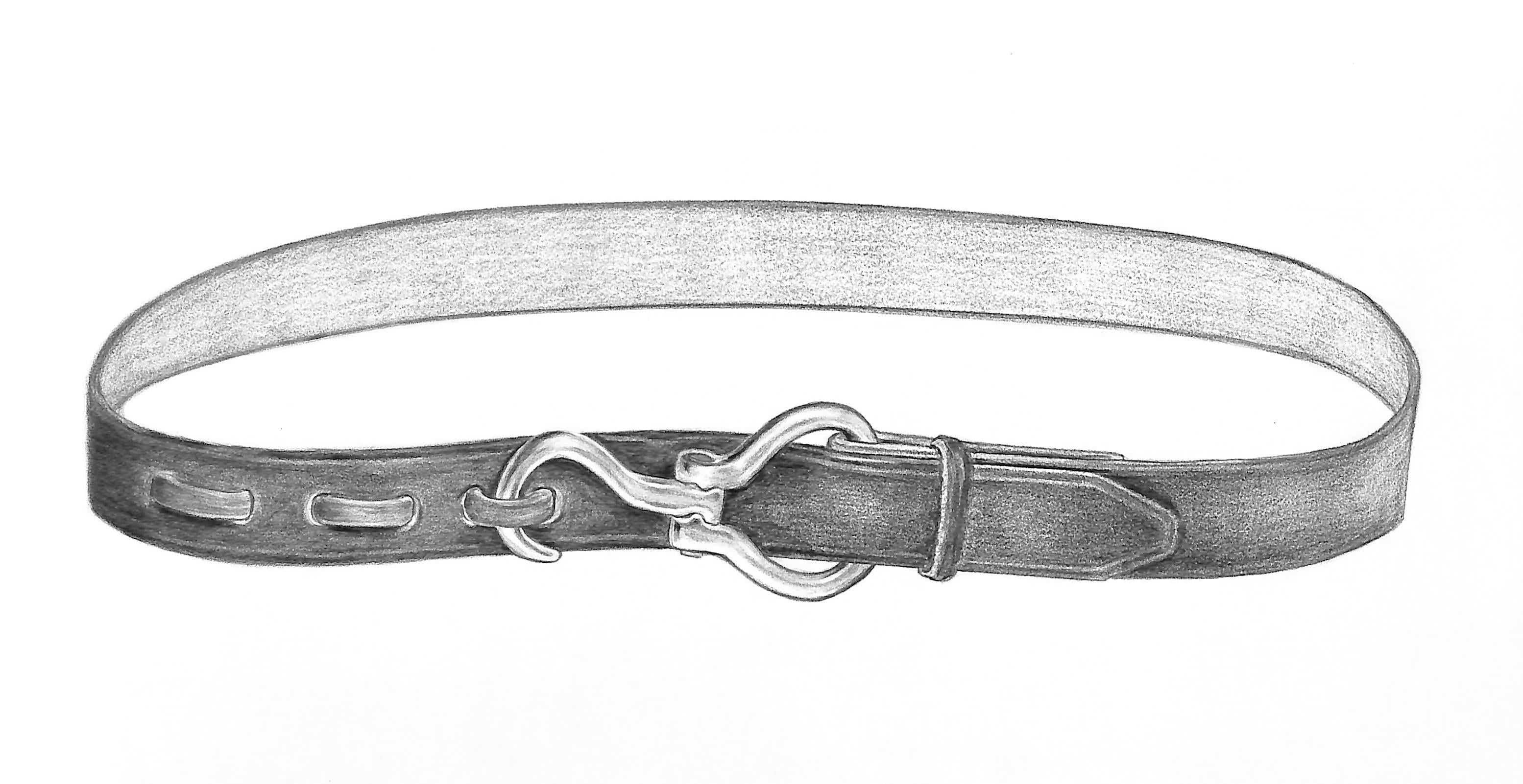 Hoof Pick Belt Graphite Drawing - Art by Unknown