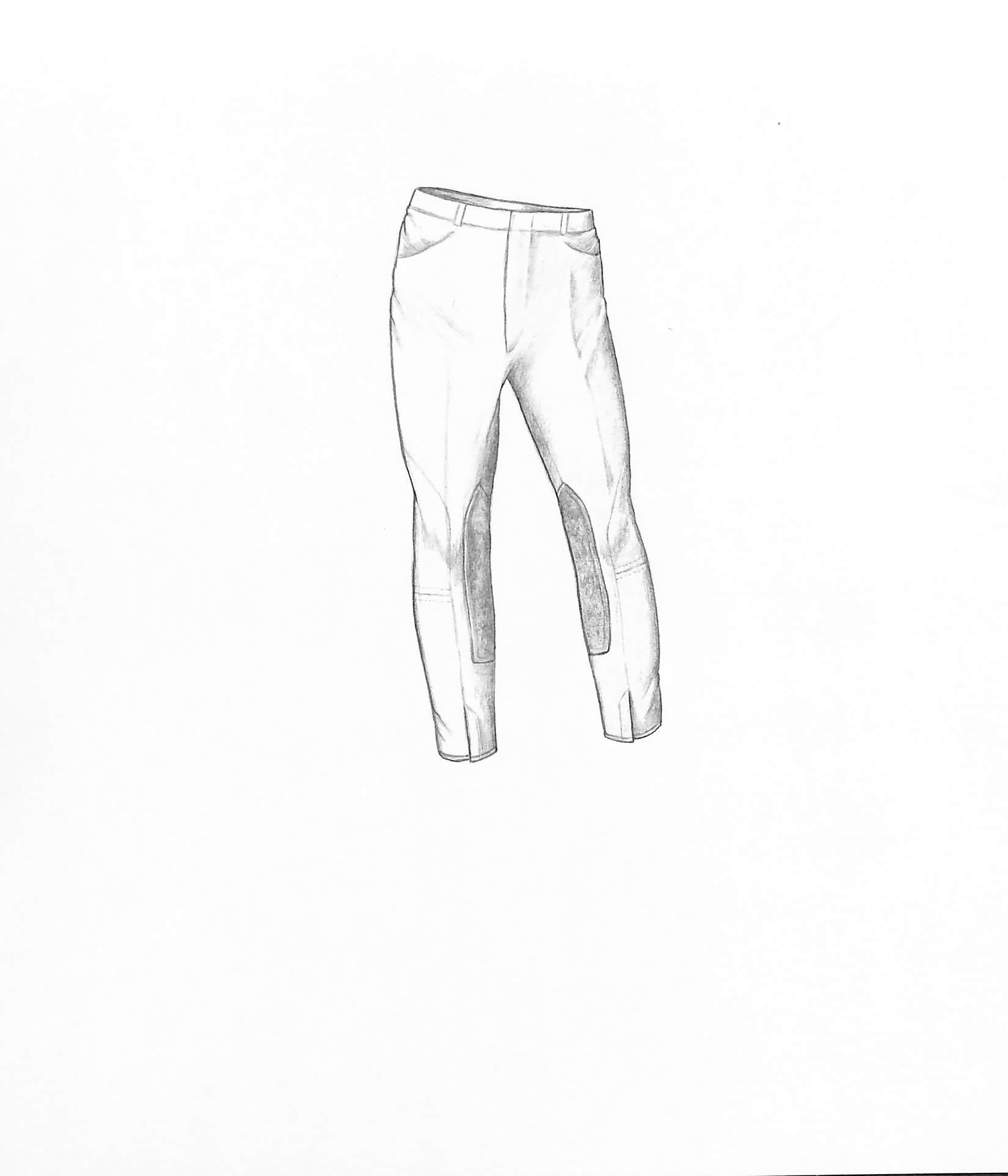Tailored Sportsman's Britches Graphite Drawing - Art by Unknown