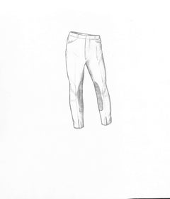 Tailored Sportsman's Britches Graphite Drawing