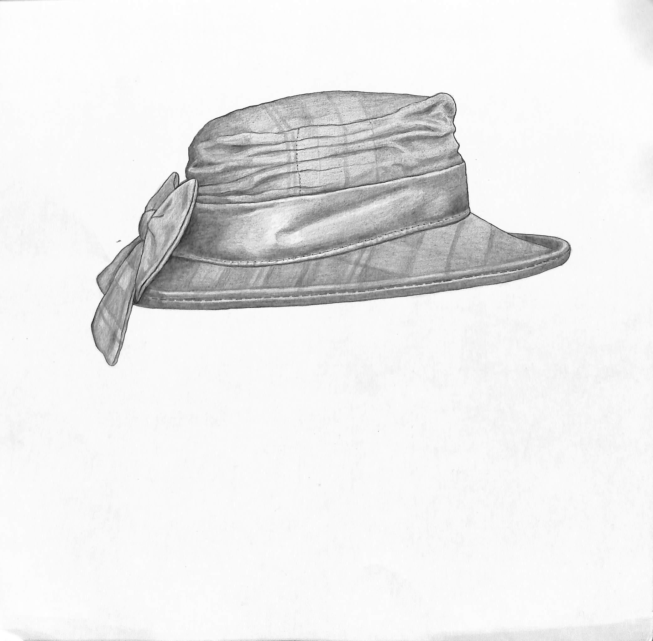 Ladies All-Weather Hat Graphite Drawing - Art by Unknown