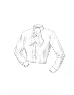 Neues Baumwoll- Pique- Jagdhemd aus Baumwolle mit Krawatte-Graphit-Zeichnung