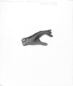 Used Riding Glove Graphite Drawing