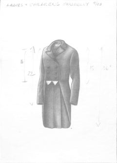 Cappotto da caccia da donna 2003 Disegno in grafite