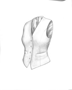 Ladies Canary Vest 2000 Graphite Drawing
