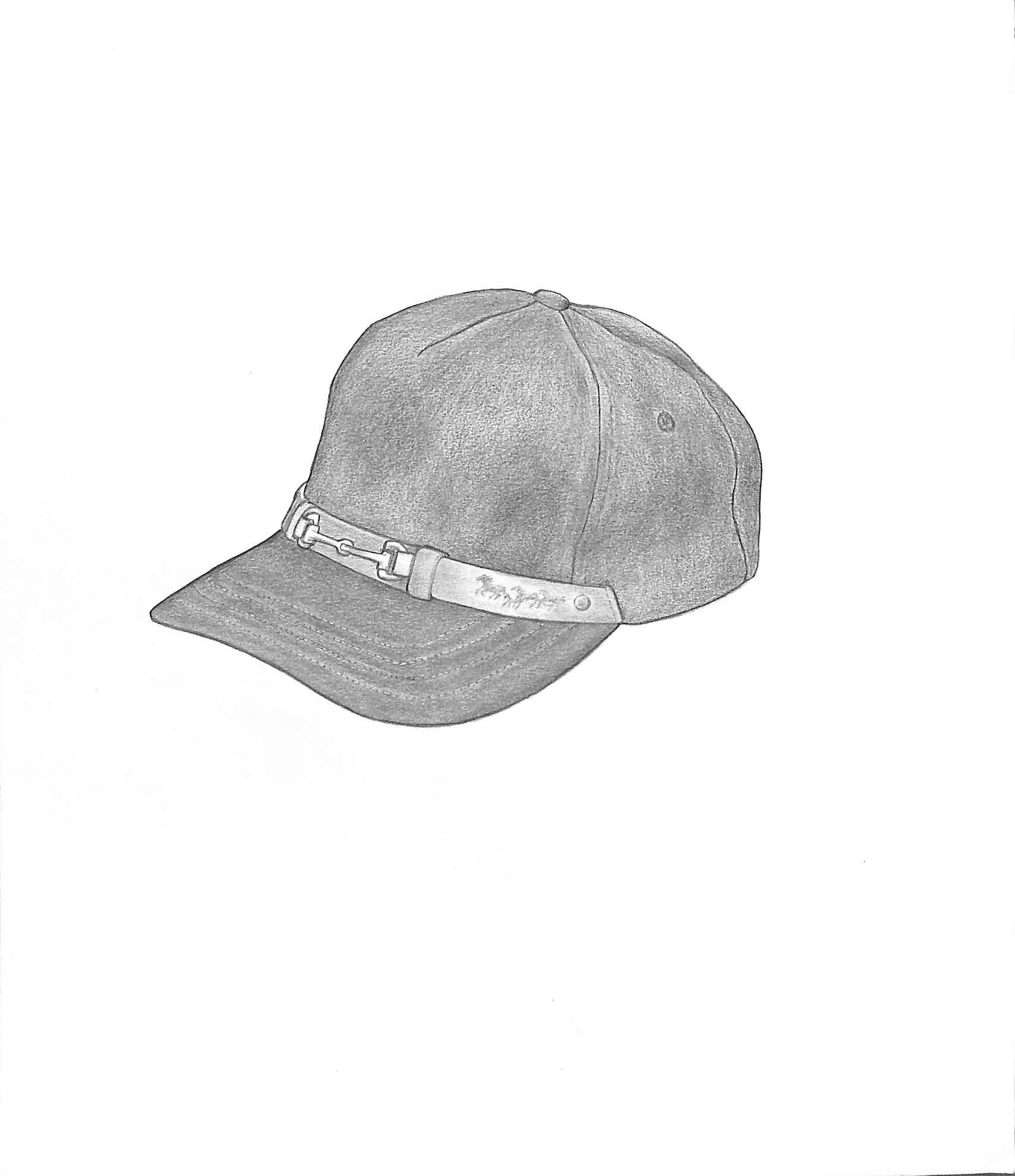 Riding Cap 2002 Graphite Drawing - Art by Unknown