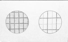 Tattersall Weste Muster Graphitzeichnung