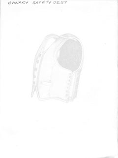 Canary Safety Vest Graphite Drawing