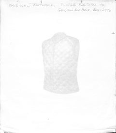 Quilted Vest Graphite Drawing