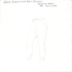 Gents Fleece Lined Hunt Britches Graphite Drawing