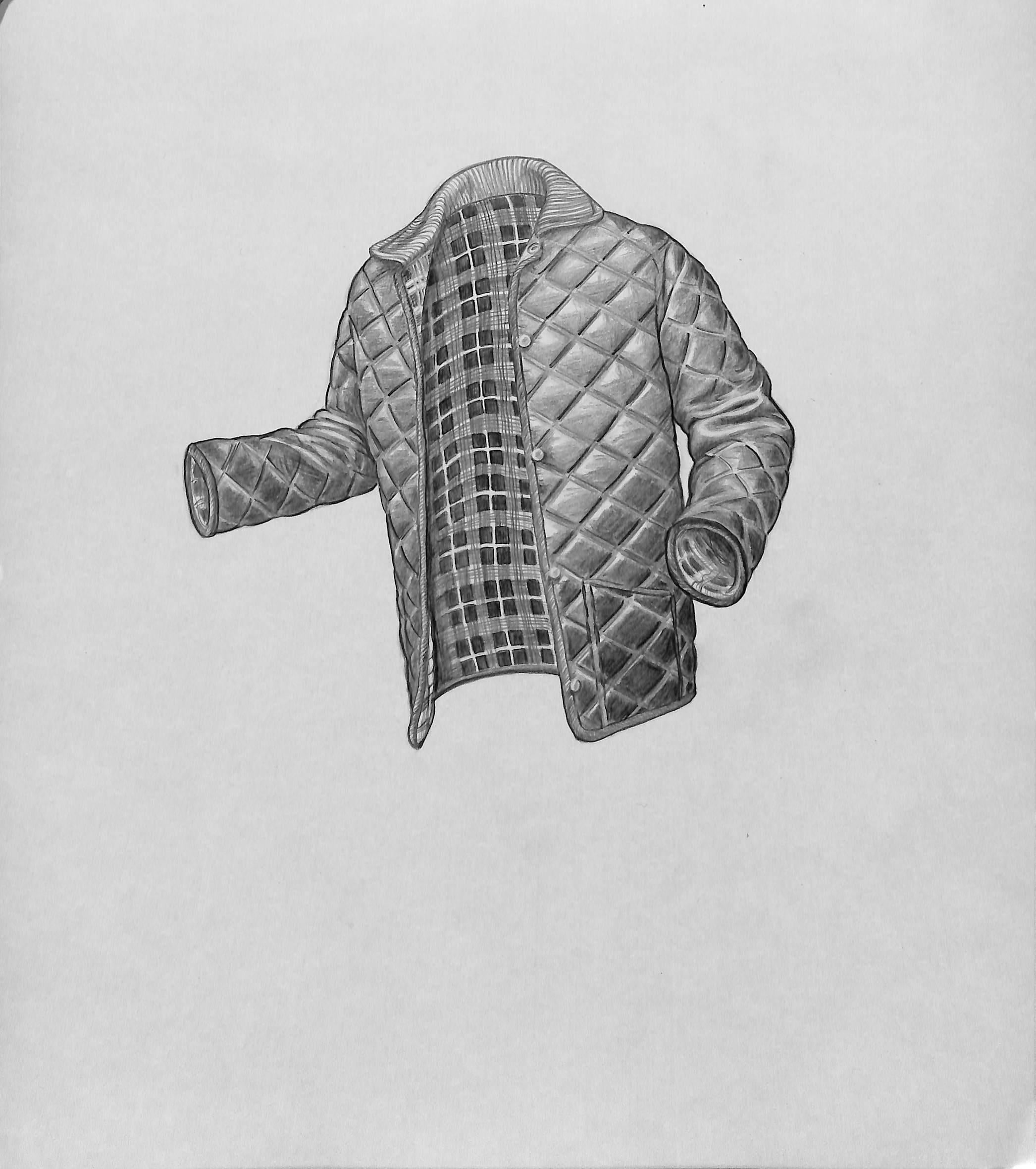 Paddock Jacket Graphite Drawing - Art by Unknown