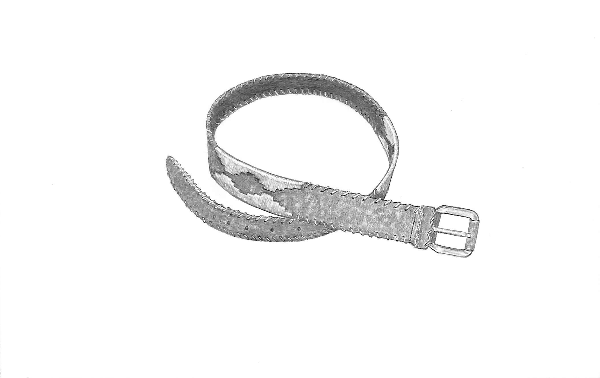 Capybara - Drawing de ceinture graphite