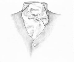 Pique Stock Tie Graphite Drawing