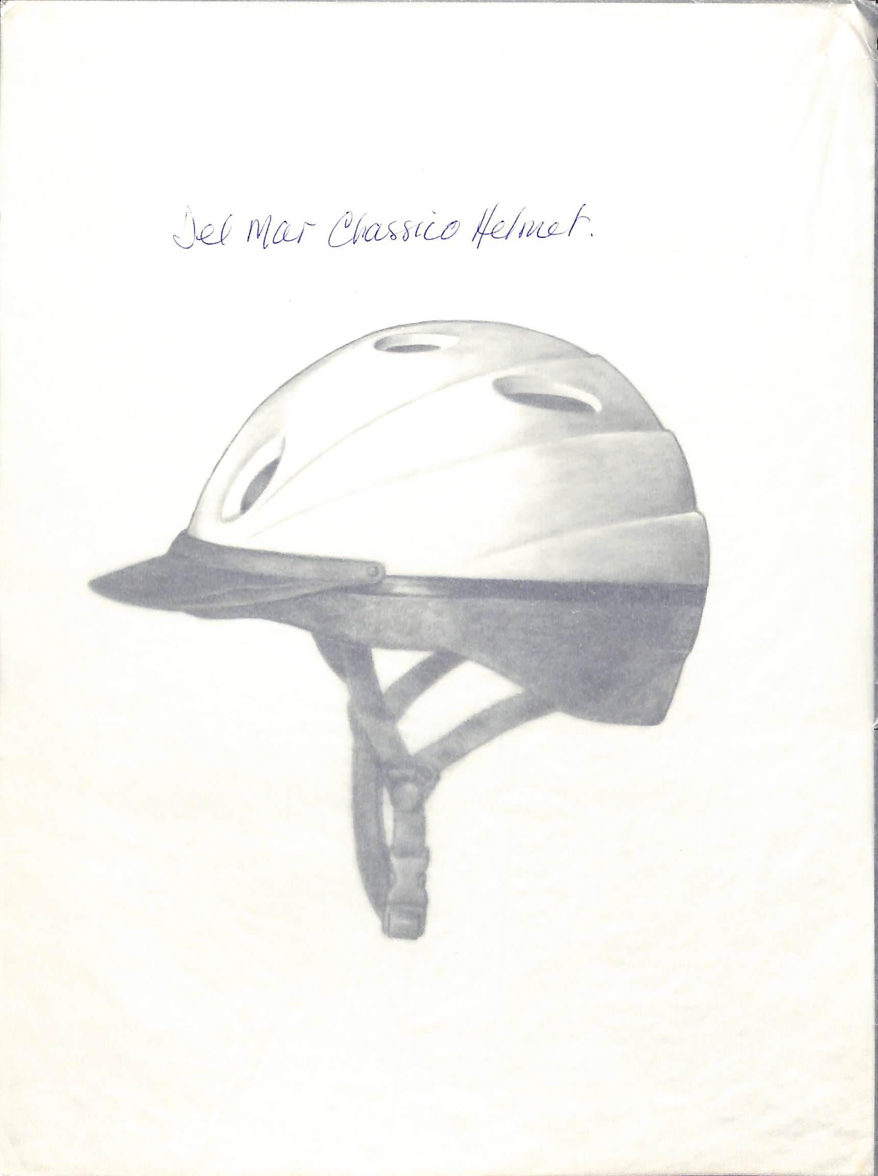 Del Mar Classico Helmet Graphite Drawing For Sale 1