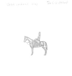 Side Saddle Pin Graphite Drawing