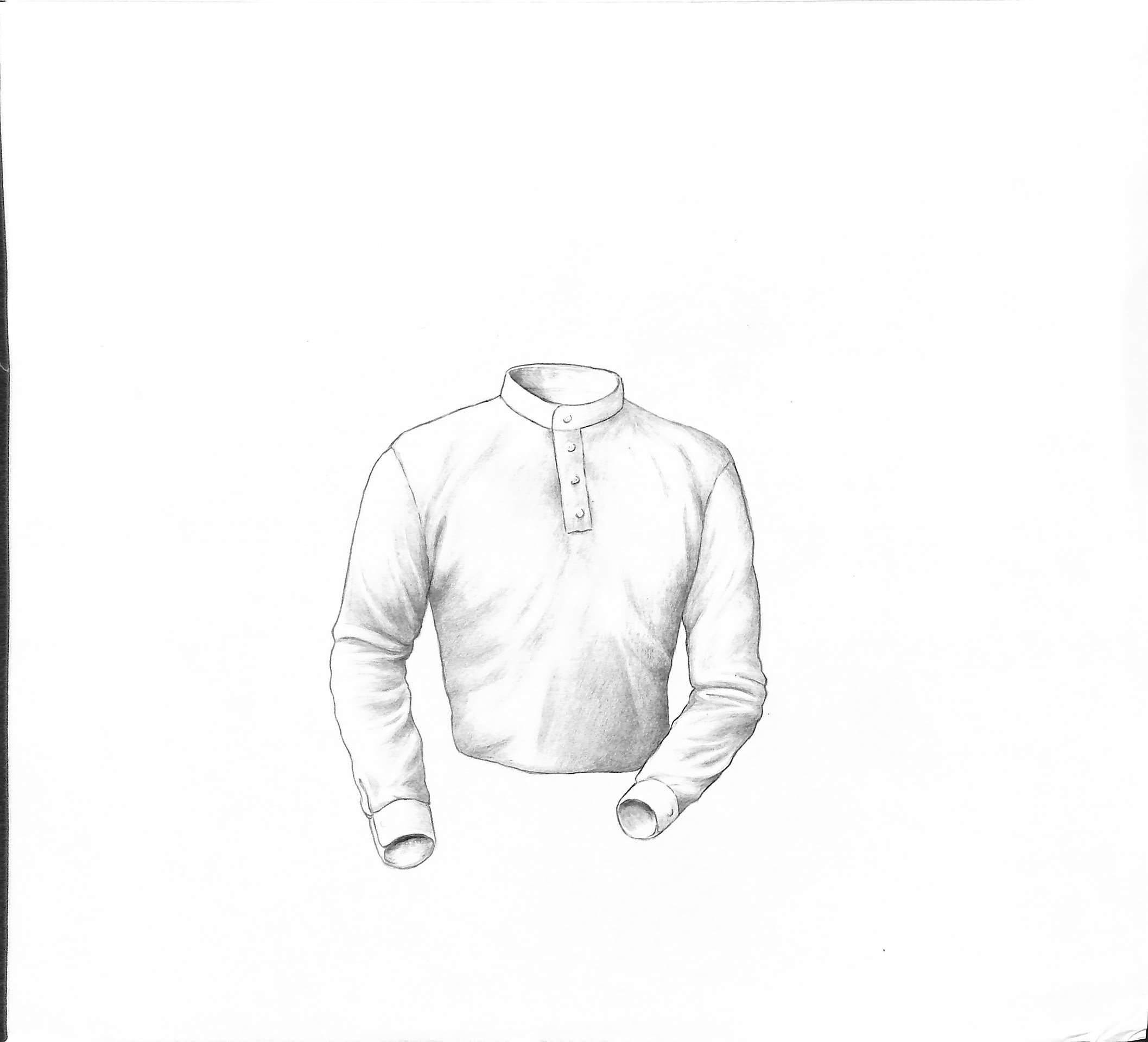 Ascot Hunt Shirt - The Old Habit Graphite Drawing - Art by Unknown