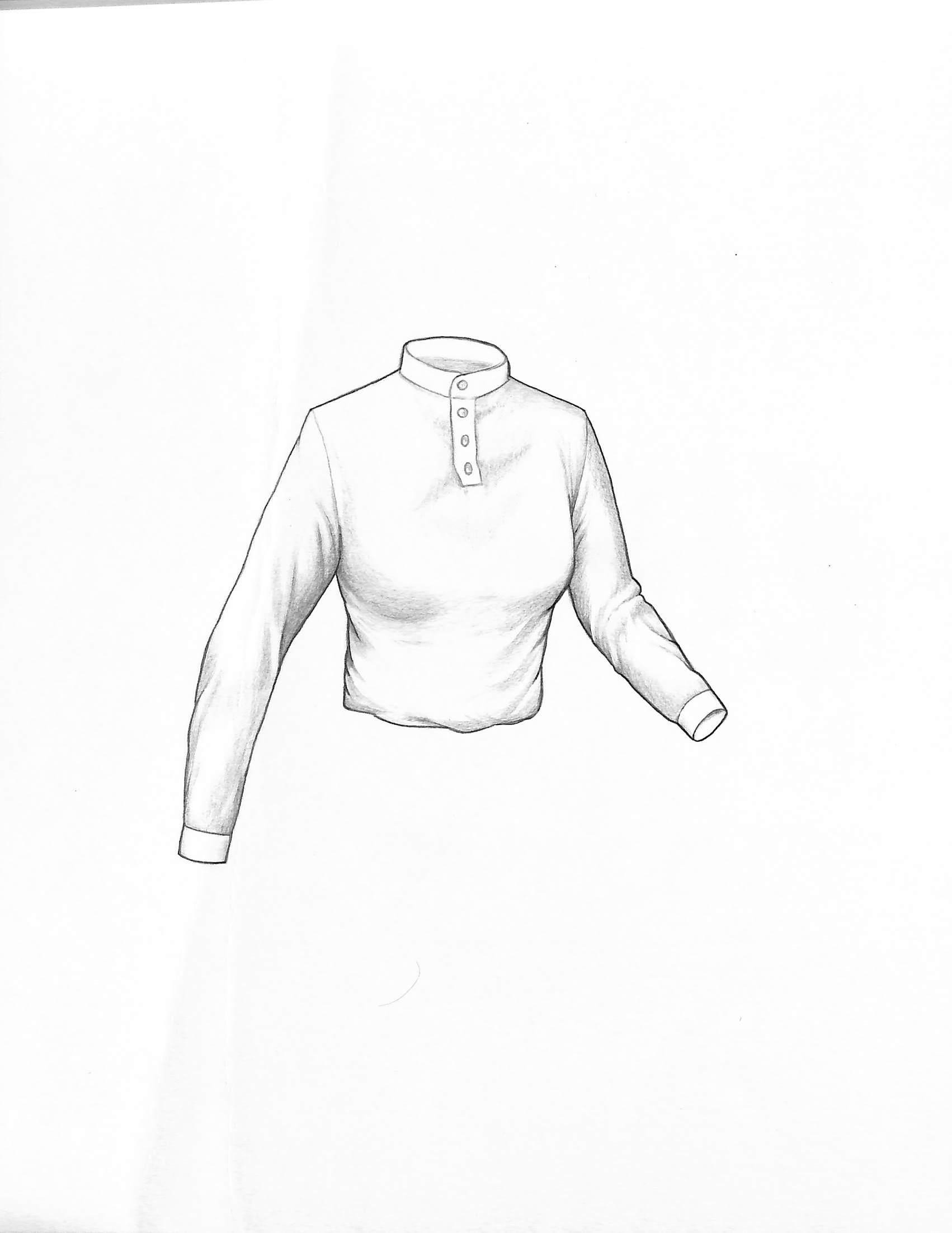 Ladies Ascot Shirt Graphite Drawing - Art by Unknown