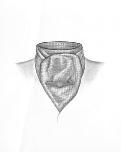 Used Four Fold Stock Tie Graphite Drawing