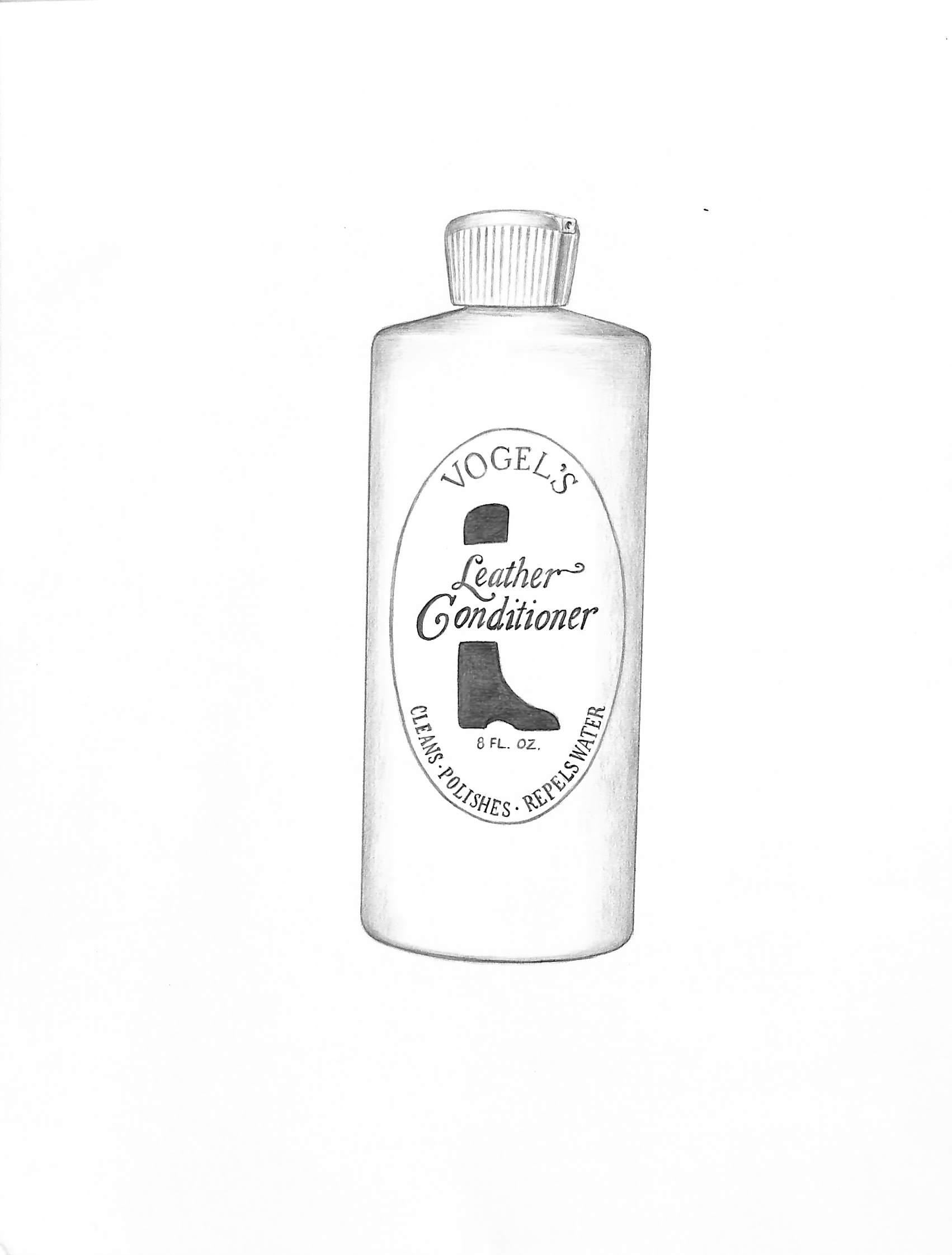 Vogel's Leather Conditioner Graphite Drawing - Art by Unknown