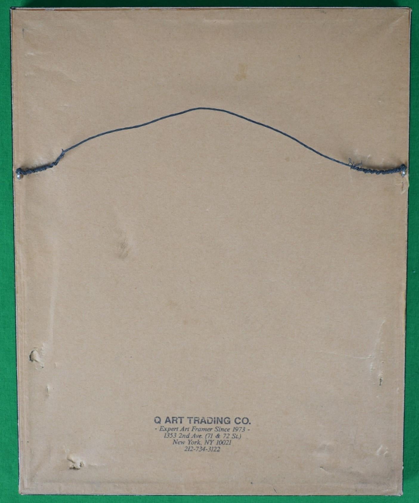 Frank Hartigan Pferdetrainer 1947 Stift & Tinte mit Aquarell von 
