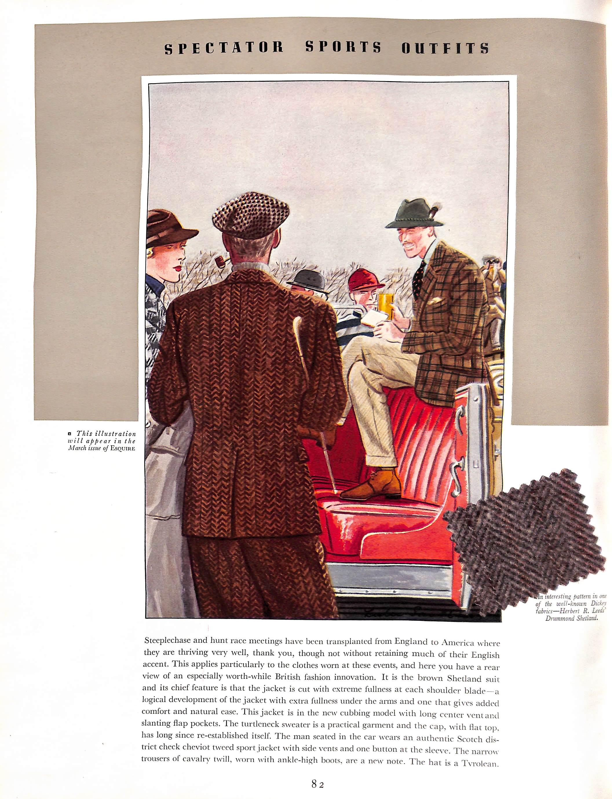 Apparel Arts Esquire Vol 1937 Advance Spring Coronation numéro Edward Vlll en vente 17