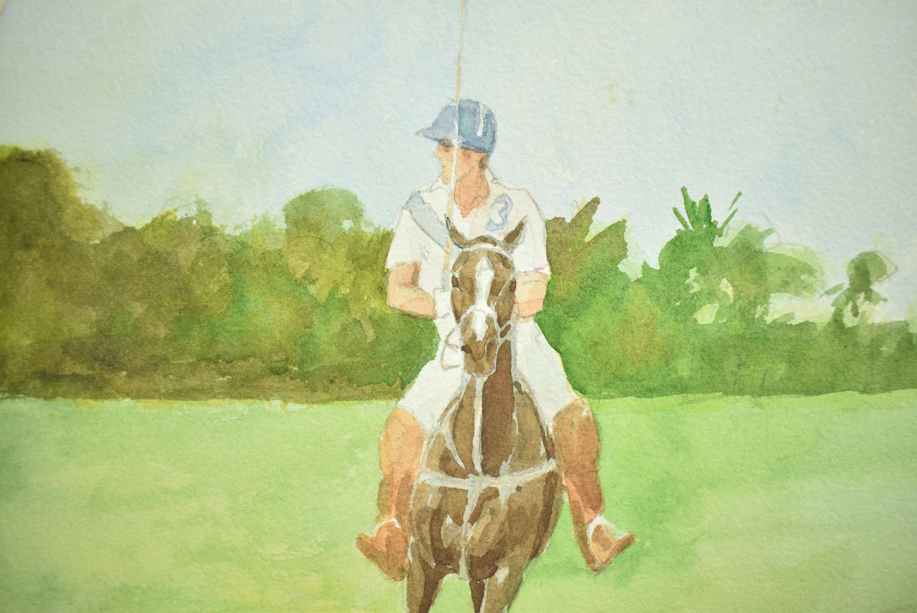 „3 Honda-Polospieler“ von Williamson Douglas (1942-1998) im Angebot 1