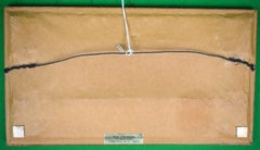 Sakowitz Department Store Houston, TX Hand-Needlepoint Gilt Bamboo Framed Panel