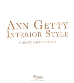 „Ann Getty Interior Style“ 2012 SAEKS, Diane Dorrans