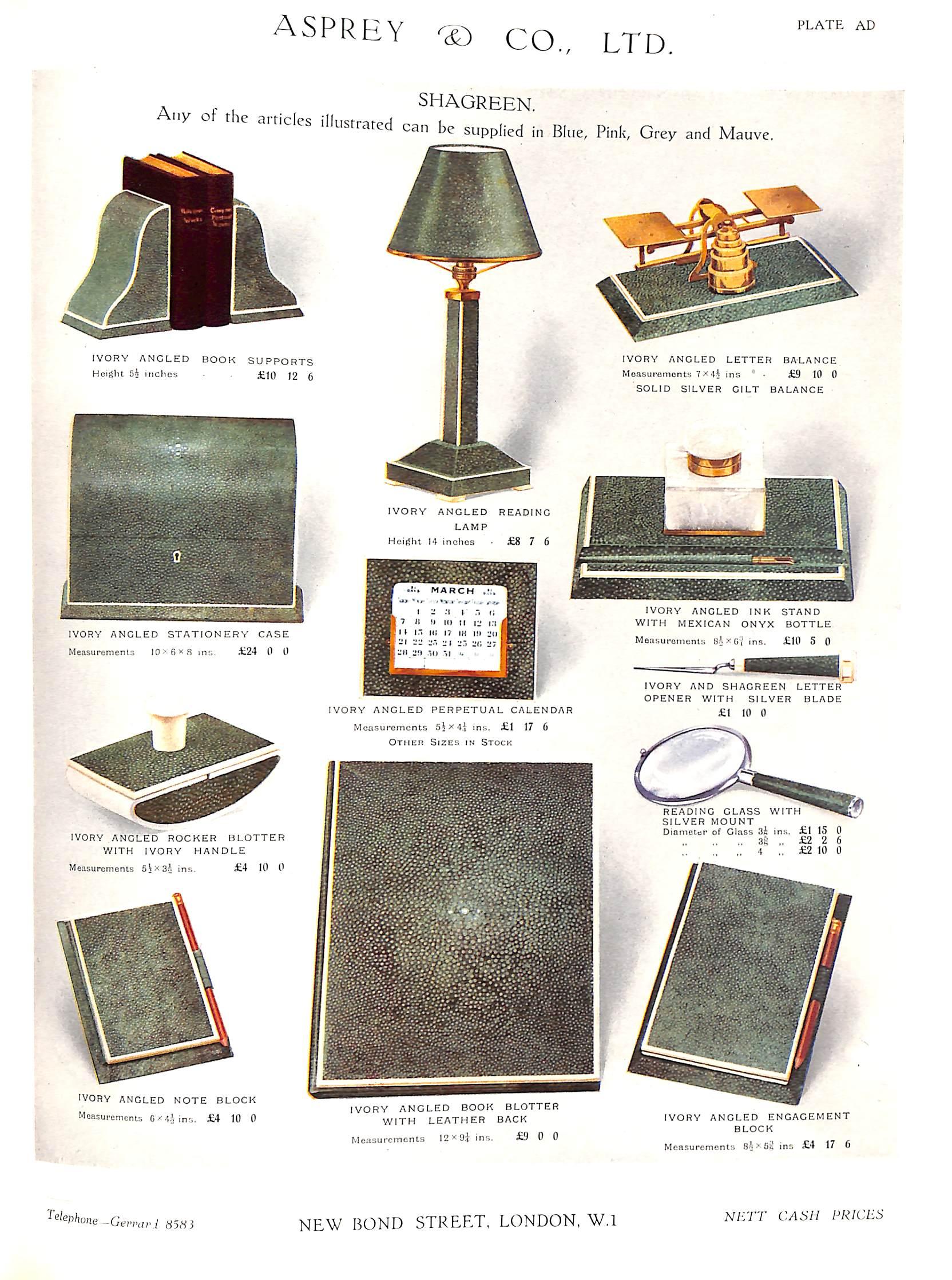 Asprey & Co Bond Street c1930s Trade Catalogue For Sale 17