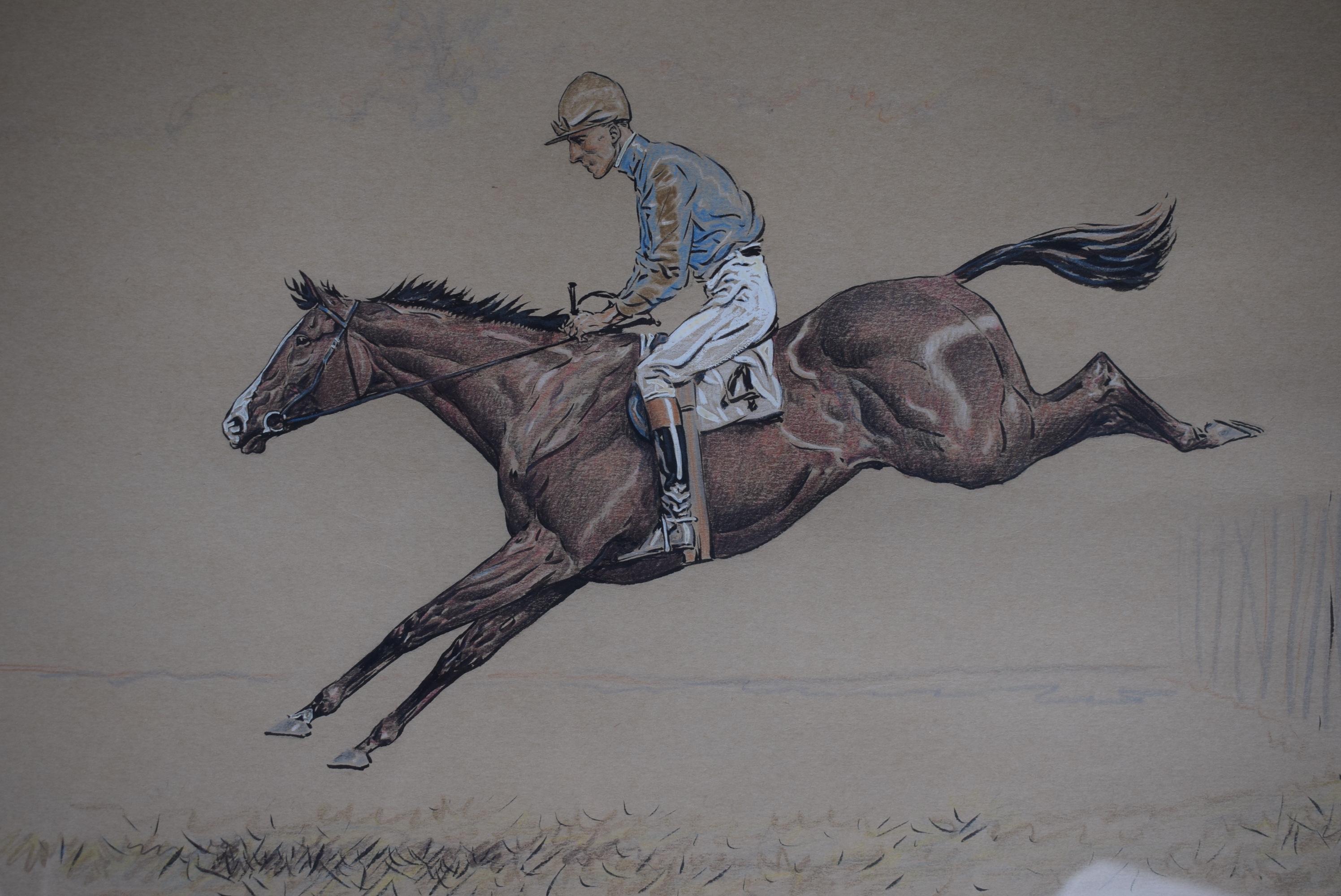Quickens The Pace At The 25th Fence And Goes On To Win 1931 

Inscribed LL: Merry Christmas and a lot of winning rides in 1932 To Roberta and 