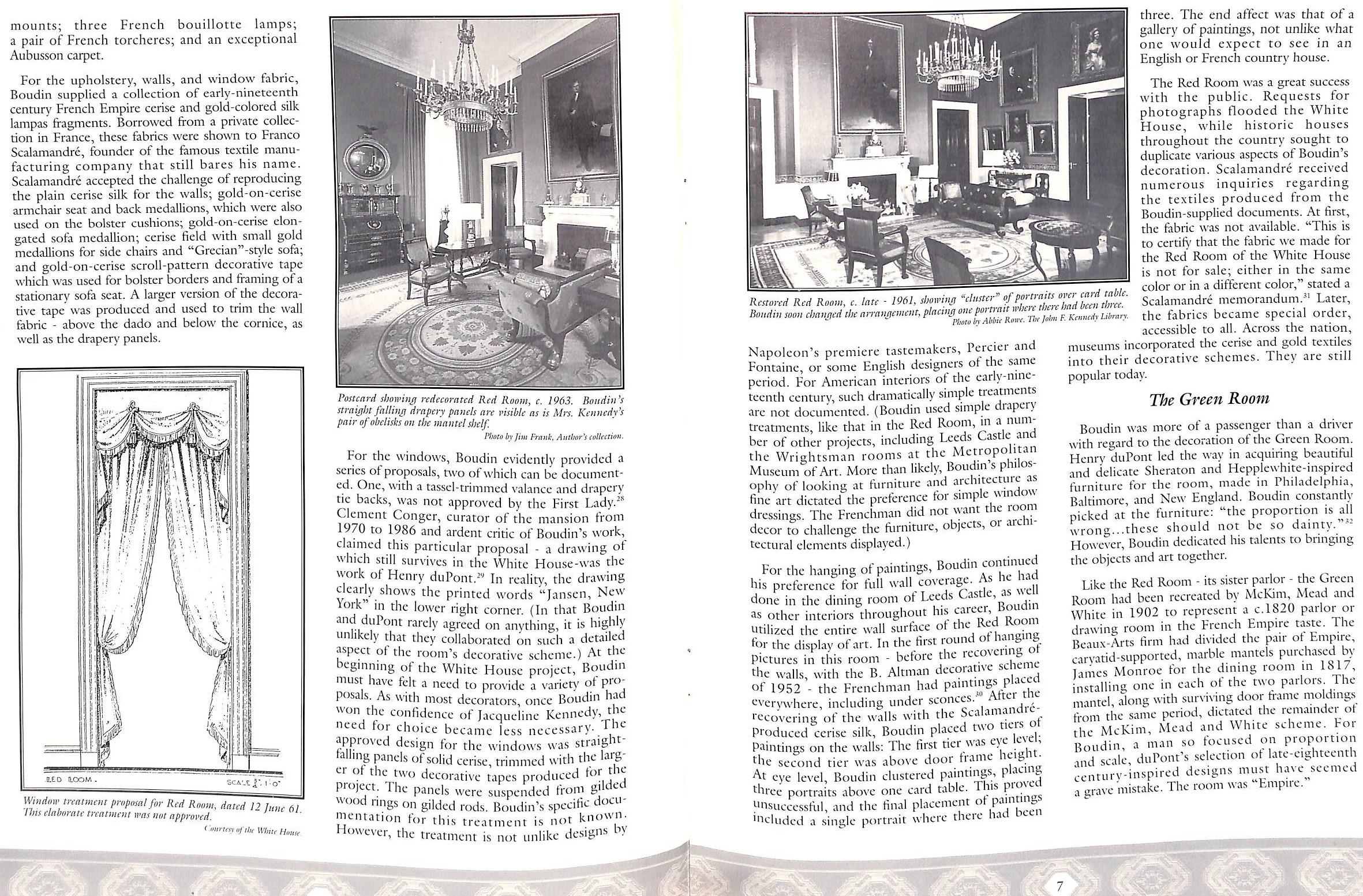 « A Frenchman In Camelot : The Decoration Of The Kennedy White House » BOUDIN, S en vente 5