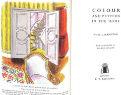 "Colour And Pattern In The Home" 1954 CARRINGTON, Noel
