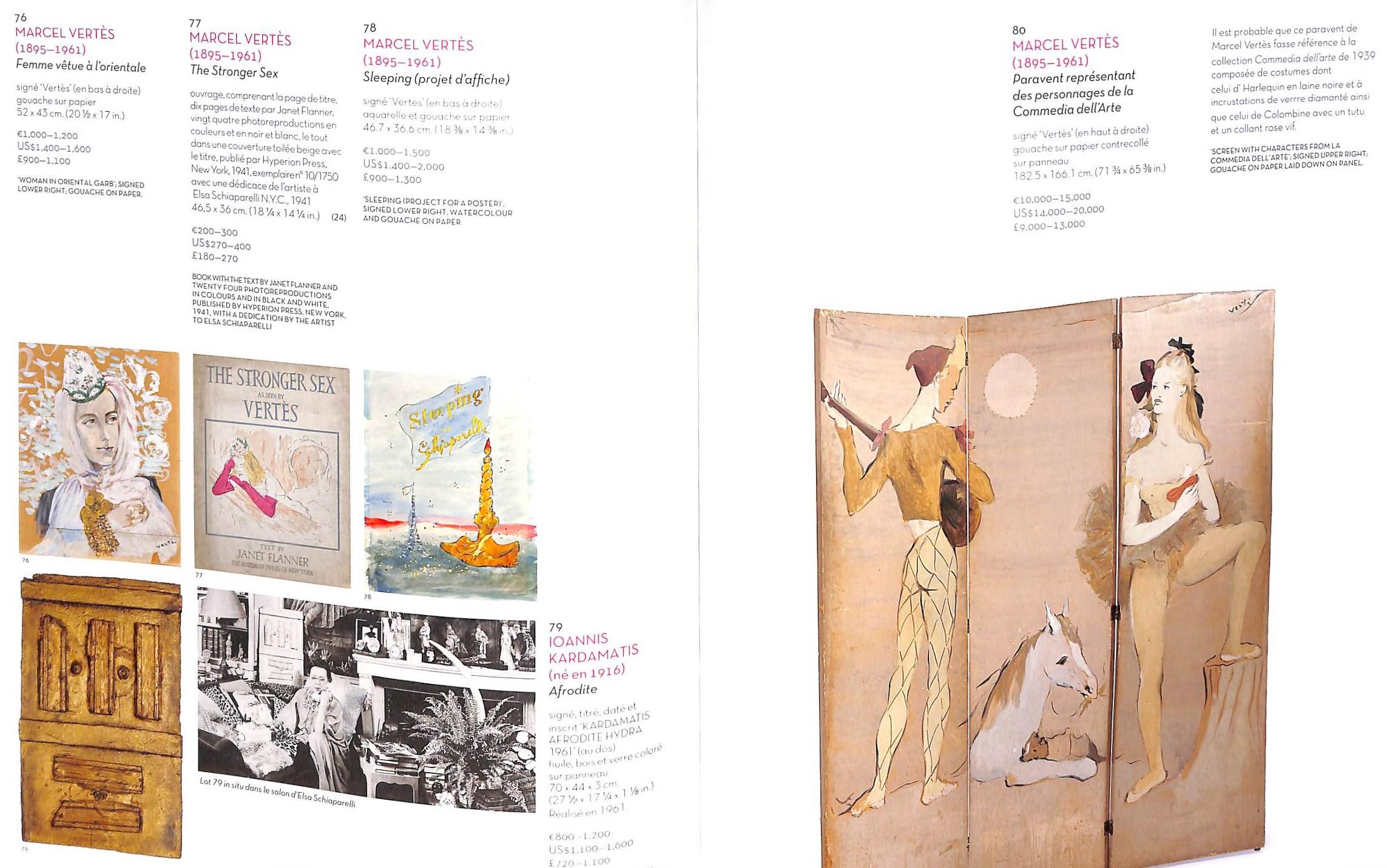 Collection Personnelle d'Elsa Schiaparelli 2014 Christie's Parigi 6
