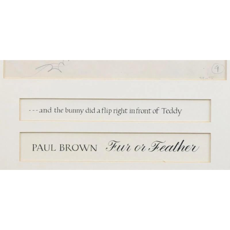 Paul Brown Original Pencil Drawing For The 1946 Scribner's Book 