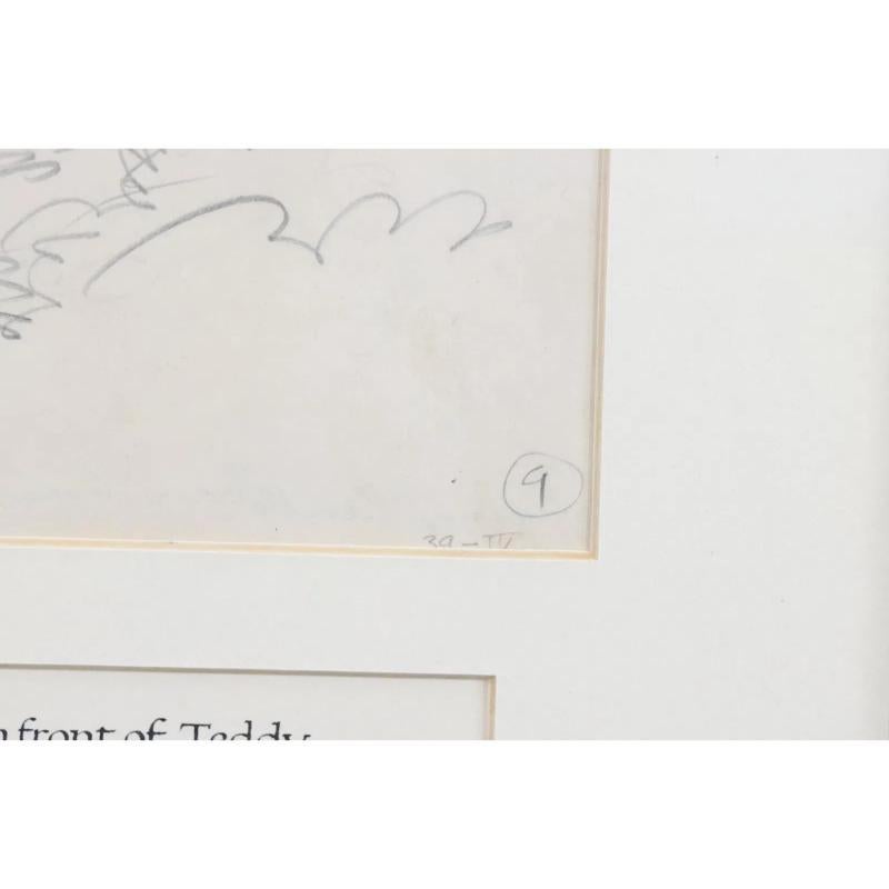 Paul Brown Original Pencil Drawing For The 1946 Scribner's Book 