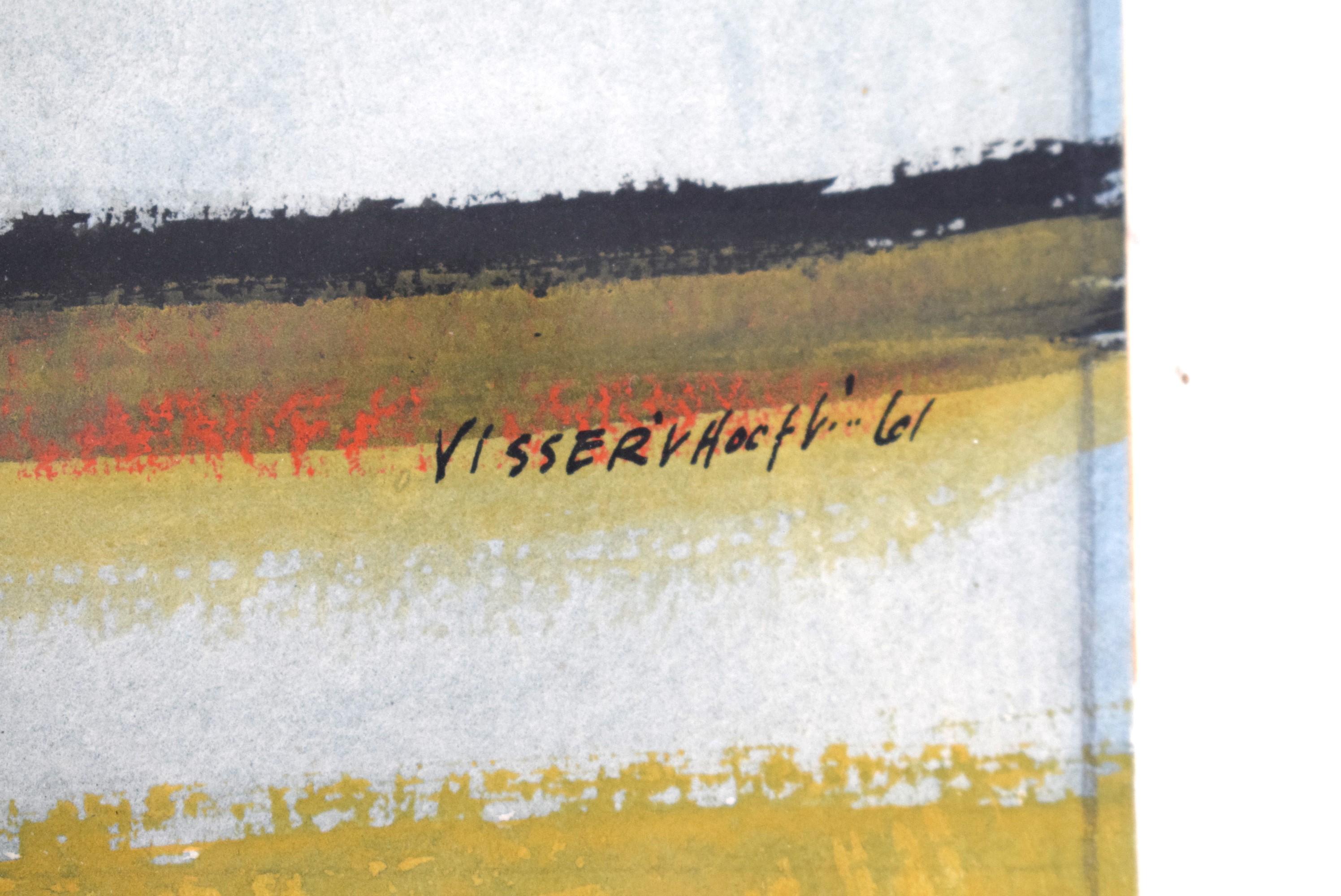 Abstract Watercolor 1961 by Martha Visser't Hooft (1906-1994) For Sale 2