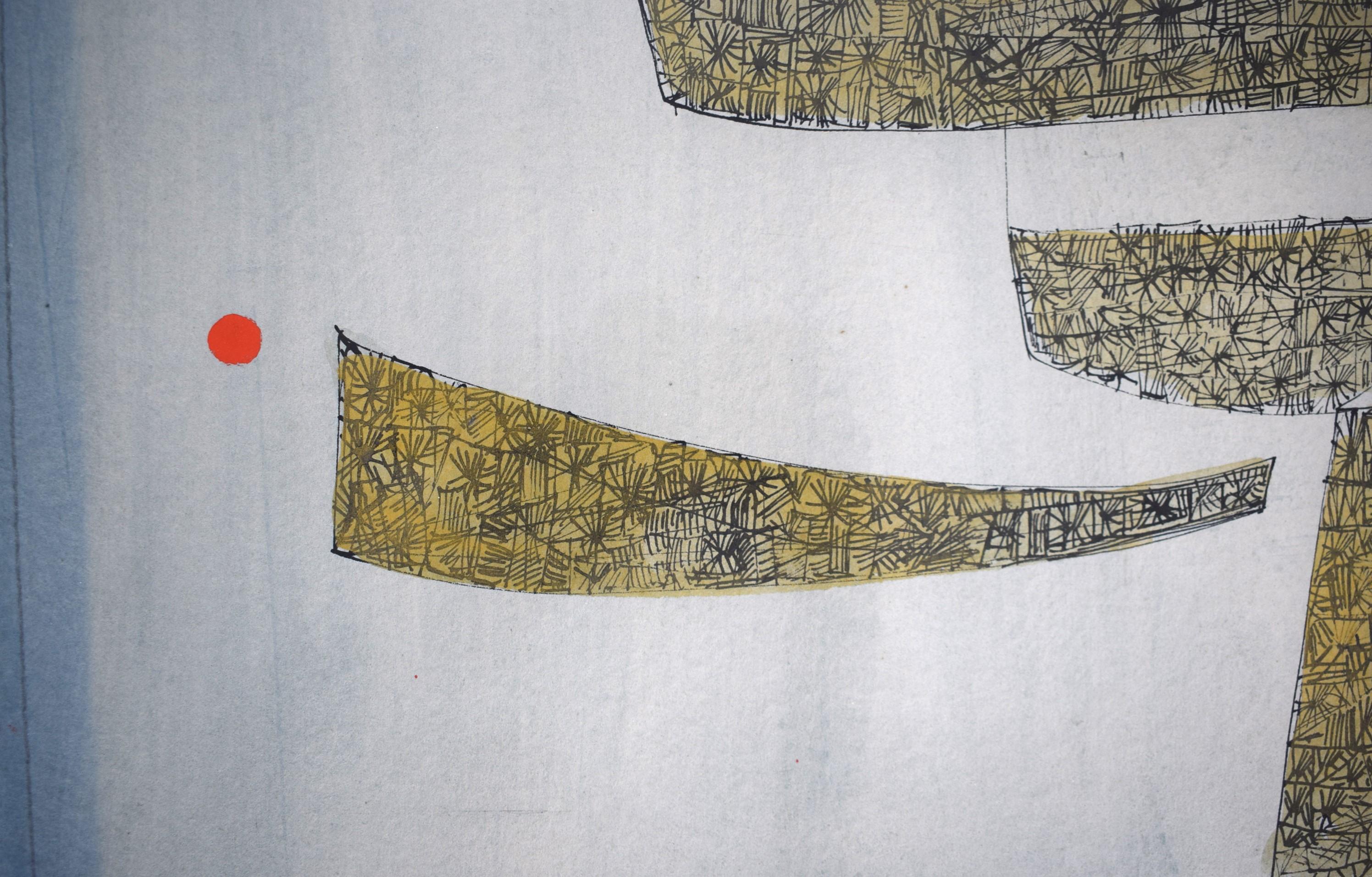 Abstract Watercolor 1961 by Martha Visser't Hooft (1906-1994) For Sale 3