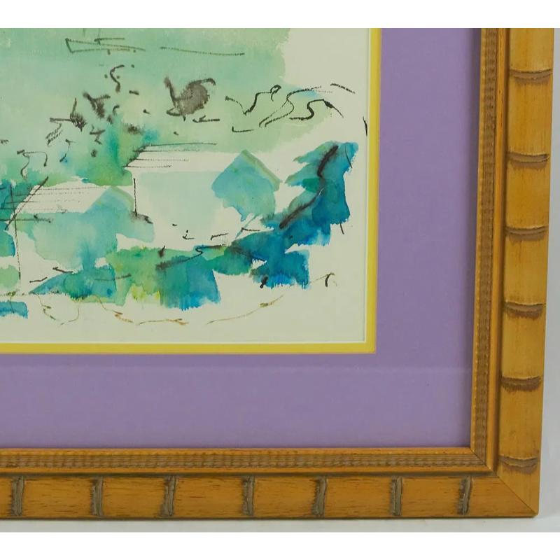 Alfred Birdsey Bermuda Harbour Watercolour Provenance: Susie Hilfiger For Sale 3