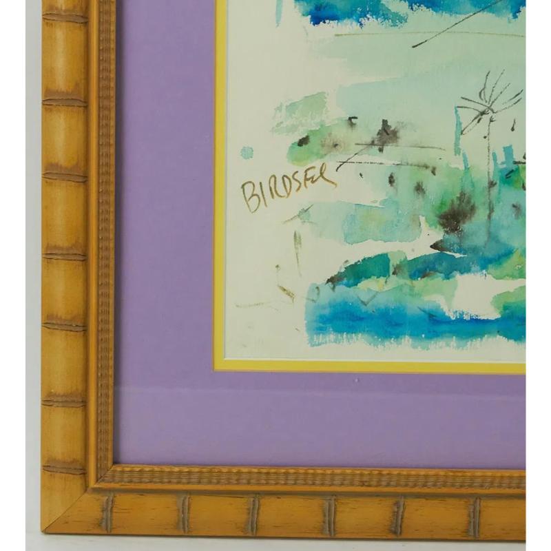 Alfred Birdsey Bermuda Harbour Watercolour Provenance: Susie Hilfiger For Sale 7