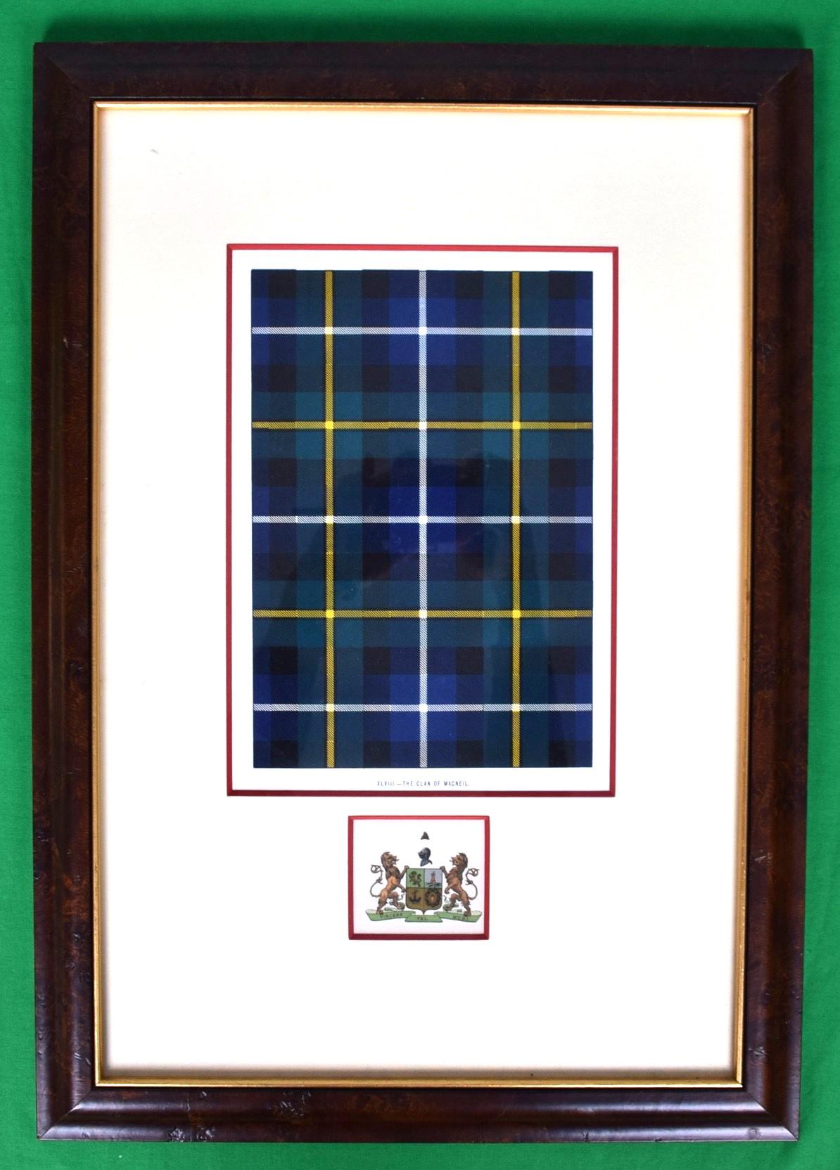 Der Clan von MacNeil XLVIII Gerahmter Tartan/Wappen Herkunft: Der Su