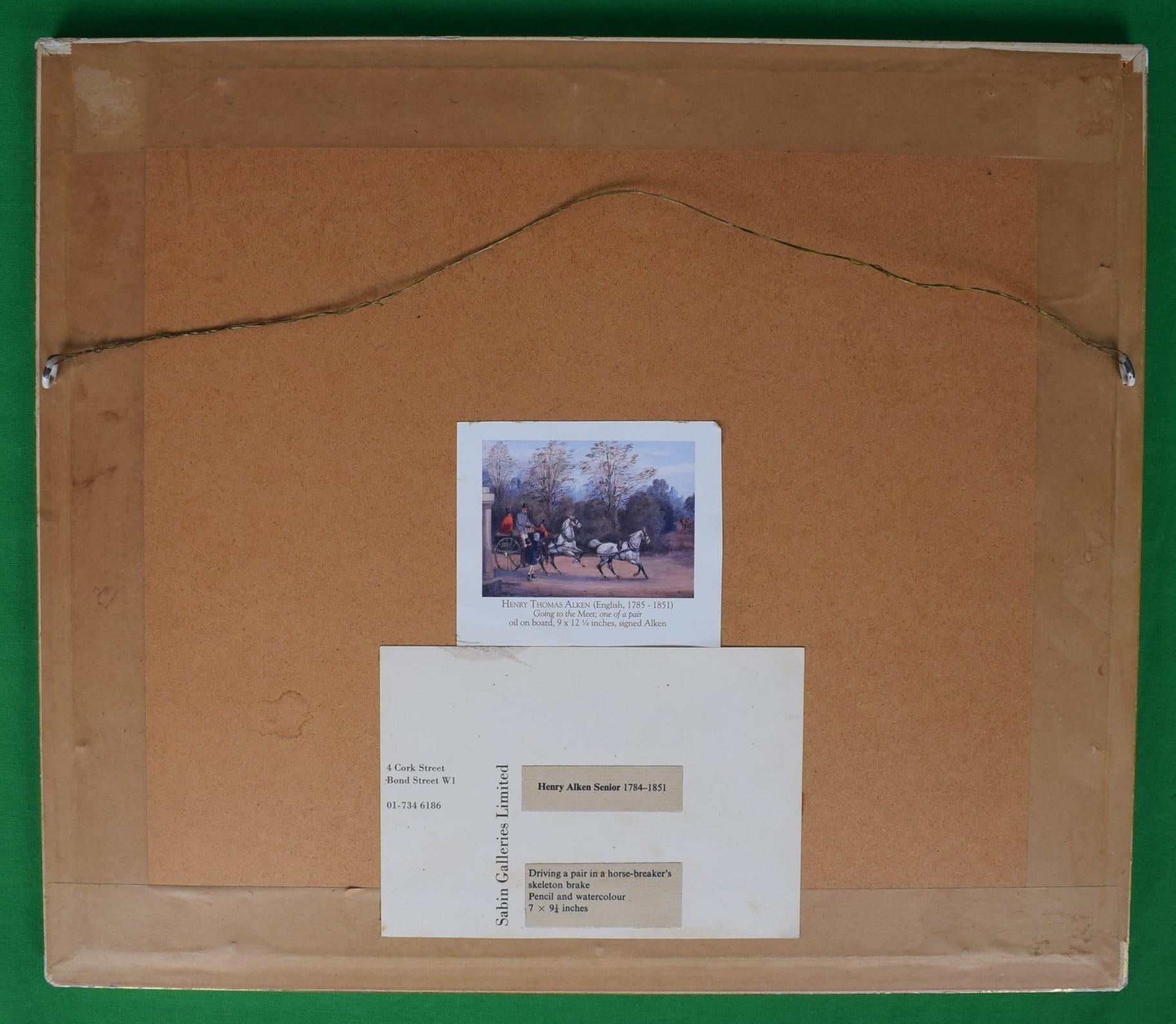 Guidare una coppia in un freno scheletrico Horse-Breakers in vendita 2