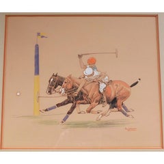 "Goal By Harriman" Watercolor & Gouache by Paul Brown