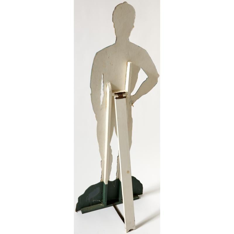 Blue Goose Stable Painted Wood Silhouette eines Jockey w / Whitney Silks Collectio im Angebot 4