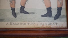 Robert Dighton (1752-1814) “A Hero of the Turf & his Agent" Regency Horseracing
